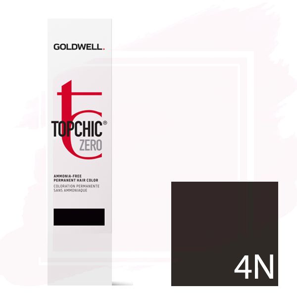 Goldwell Topchic Zero Ammonia Free Hair Color Tube 2.1 oz 4N Medium Brown