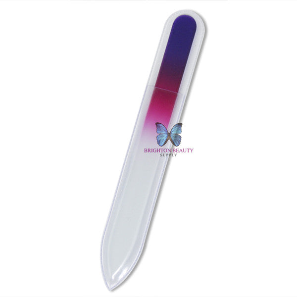 Crystal Colored Nail Files MEDIUM File (Purple-Red)