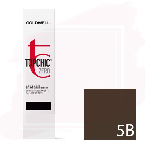 Goldwell Topchic Zero Ammonia Free Hair Color Tube 2.1 oz 5B Light Brown Beige
