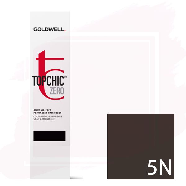 Goldwell Topchic Zero Ammonia Free Hair Color Tube 2.1 oz 5N Light Brown