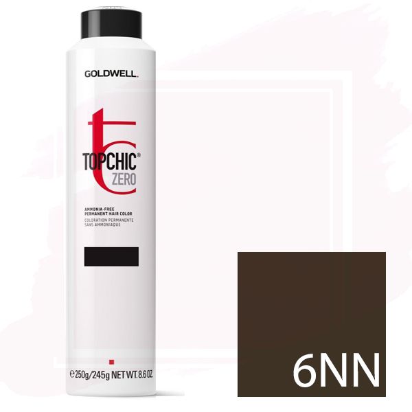 Goldwell Topchic Zero Ammonia Free Hair Color Can 8.6 oz 6NN Extra Dark Brown