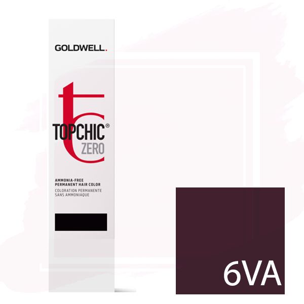 Goldwell Topchic Zero Ammonia Free Hair Color Tube 2.1 oz 6VA Dark Blonde Violet Ash