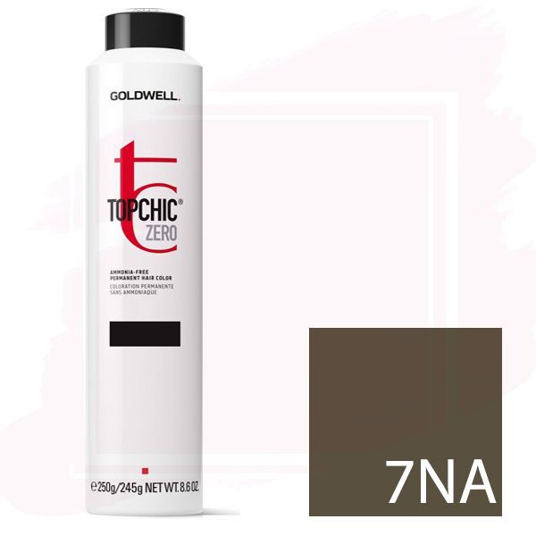 Goldwell Topchic Zero Ammonia Free Hair Color Can 8.6 oz 7NA Medium Natural Ash Blonde