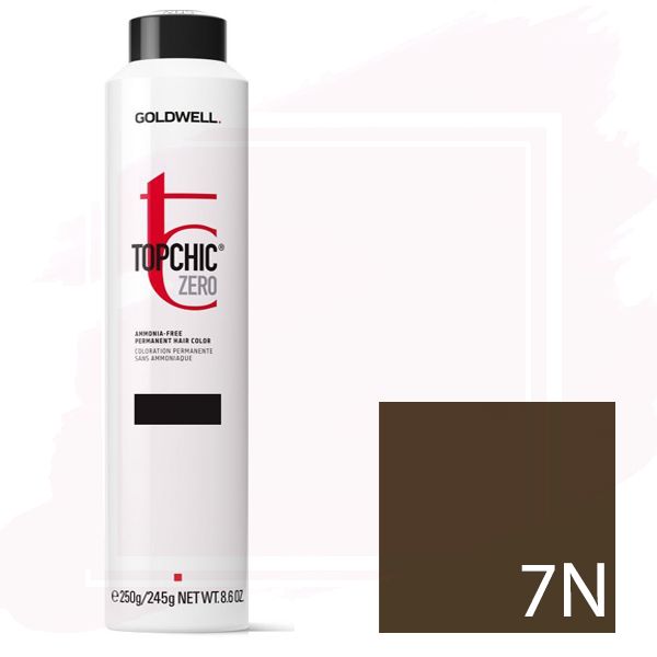 Goldwell Topchic Zero Ammonia Free Hair Color Can 8.6 oz 7N Medium Blonde
