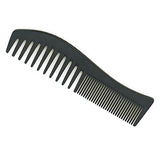 Creative Hair Tools Curved Fine and Wide Tooth 8.5 Inch Hard Rubber Comb C661HR