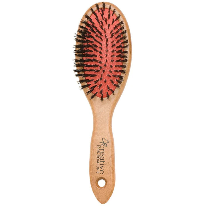 Creative Hair Tools Oak Eco-Friendly Boar Bristle Paddle Hair Brush CR6
