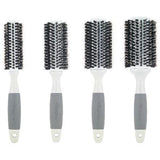 Creative Hair Tools Solid Barrel Mixed Bristle Round Hair Brush