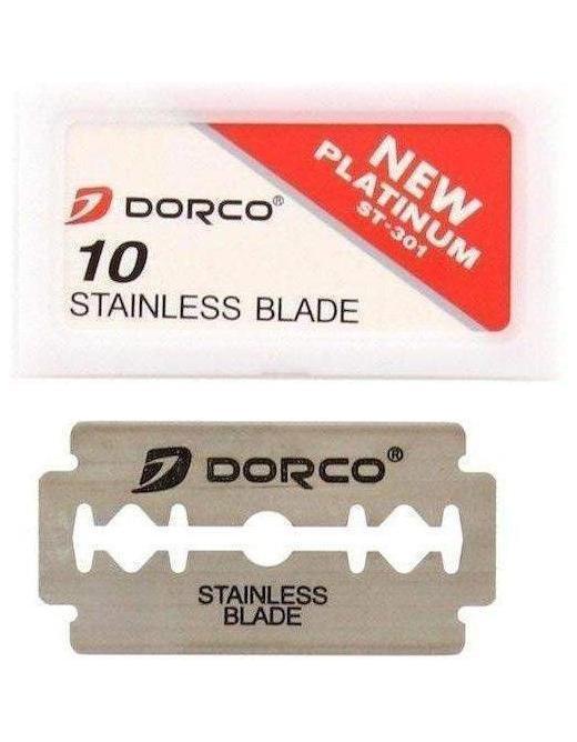 Dorco Stainless Razor Blade with Dispenser 10 ct ST-301 
