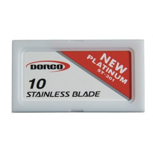 Dorco ST-301 Stainless Razor Blade with Dispenser 10 ct
