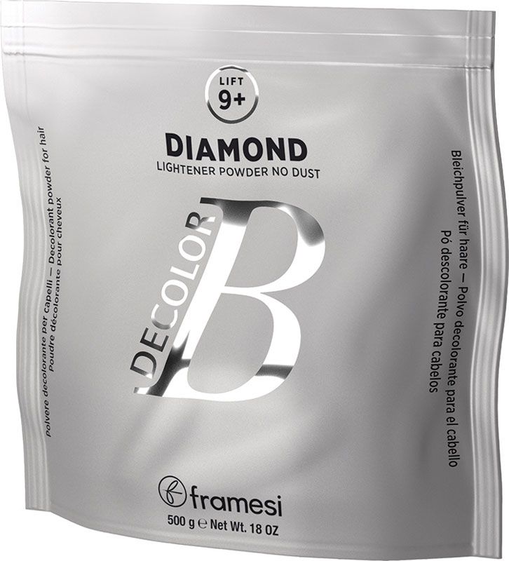 Framesi Decolor B Diamond Lightener Powder No Dust Lift 9+ Levels of Lift No Dust 18 oz