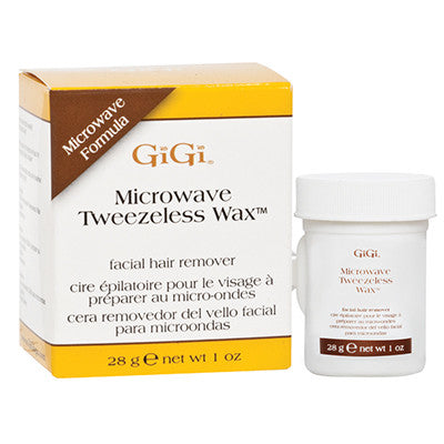 Gigi Microwave Tweezeless Wax Facial Hair Remover 1 oz Brighton