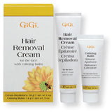 Gigi Hair Removal Cream For the Face With Calming Balm 1 oz and 0.5 oz 0435