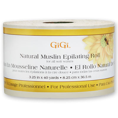 Gigi Natural Muslin Roll 3.25" x 40 Yard Roll 0620