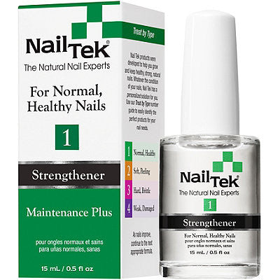 Nail Tek 1 Strengthener Maintenance Plus For Normal Healthy Nails 0.5 oz