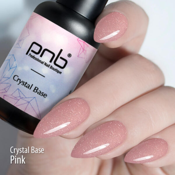 PNB Professional Nail Boutique Base Coat Crystal Base 2.8 oz pink