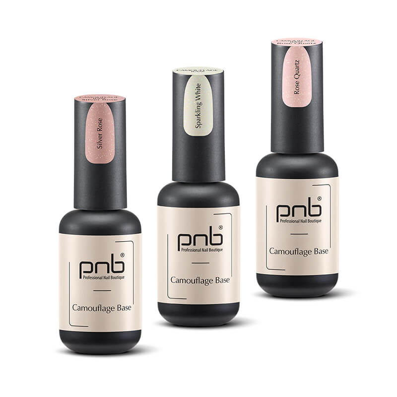 PNB Professional Nail Boutique UV/LED Gel Nail Polish Camouflage Base Shimmer Color 0.28 oz