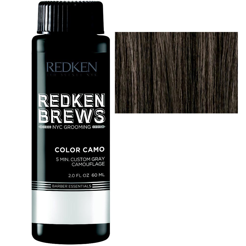 Redken Brews Color Camo 5 Minute Custom Gray Camouflage 2 oz Dark Natural