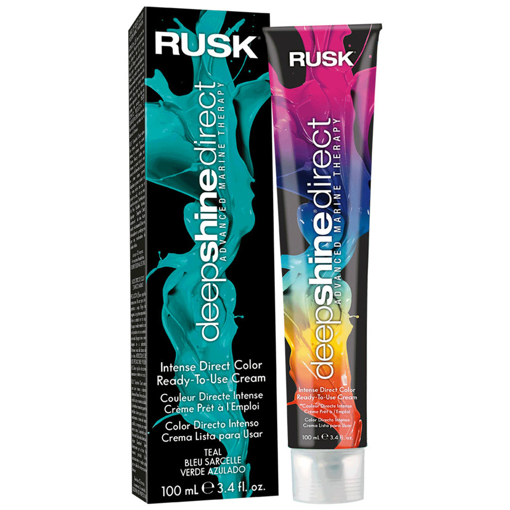 Rusk Deepshine Direct Hair Cream Color 3.4 oz Teal
