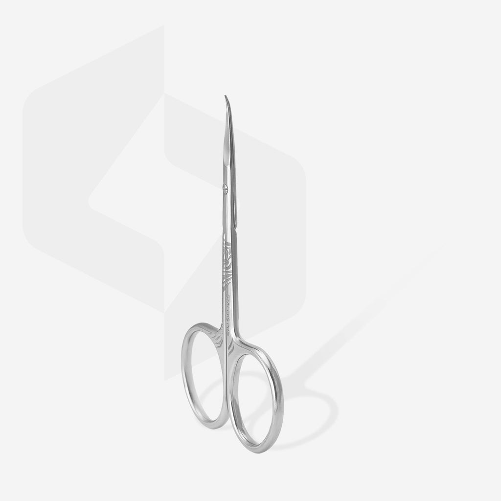 Staleks Pro Exclusive 23 Type 2 Professional Cuticle Scissors with Hook Zebra SX-23/2z