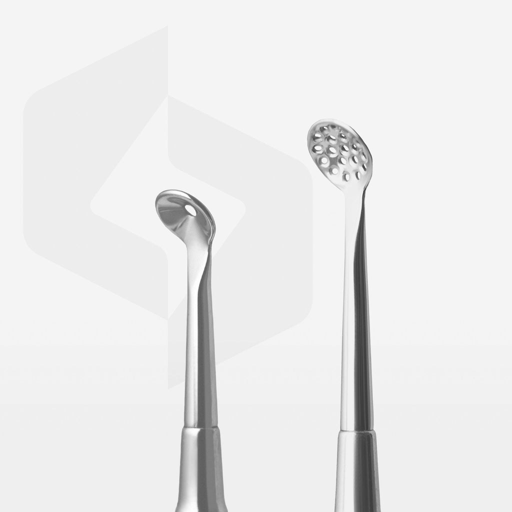 Staleks Pro Expert 20 Type 2 Blackhead Remover Tool Double-Ended Spoon Uno+ Round 19 Holes ZE-20/2