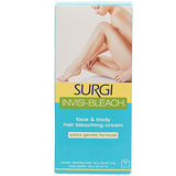 Surgi Care Invisi-Bleach Face & Body Hair Bleaching Cream Extra Gentle 1.5 oz