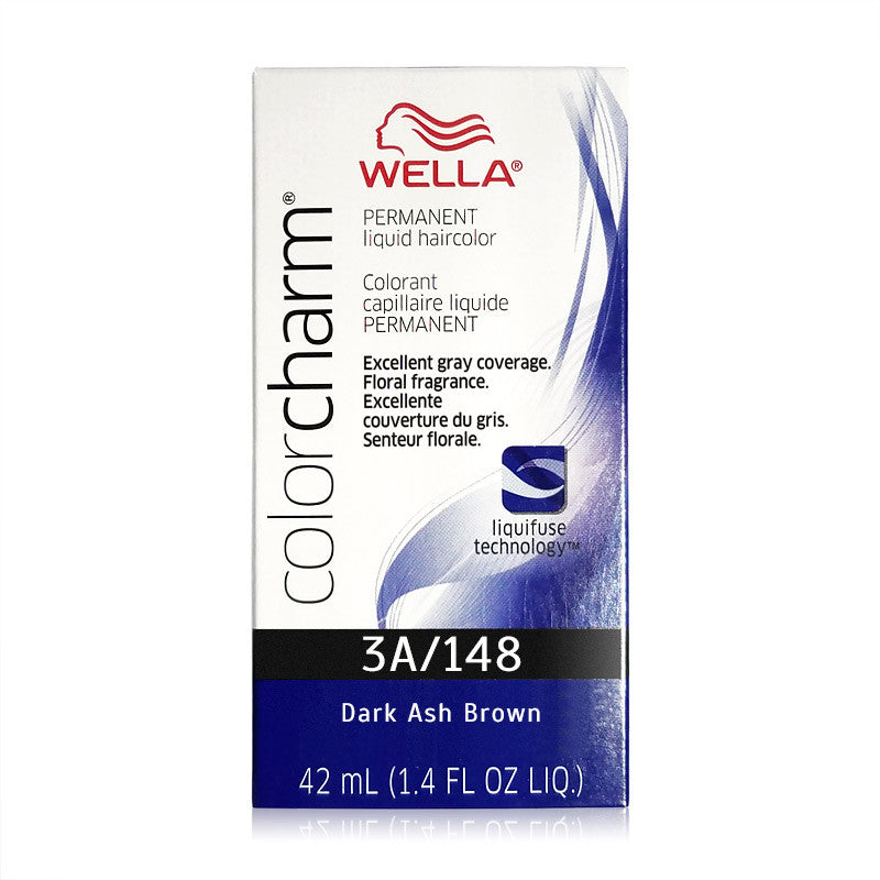 Wella Color Charm Permanent Liquid Color 1.4 oz 3A - 148 Dark Ash Brown