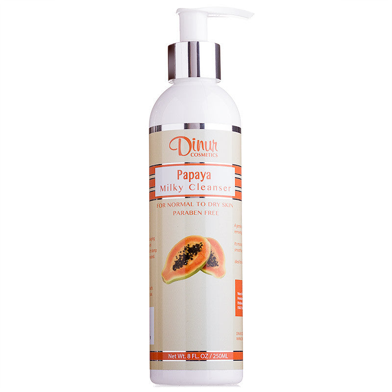 Dinur Cosmetics Papaya Milky Cleanser For Normal to Dry Skin 8 oz